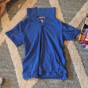 Blue polo shirt